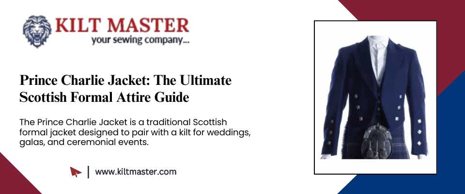  Prince Charlie Jacket  Scottish Attire for Formal Occasions