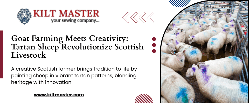 Scottish Farmer Covered Her Sheep in Tartan