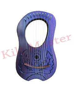10 Metal Strings Thistle Design Lyra Harp | best Lyra Harps for sale 