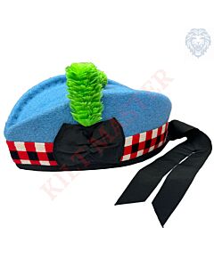 Sky Blue Wool Glengarry Hat