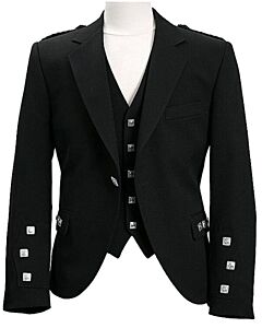 Small To 3XL Scottish  Handmade Argyle kilt Jacket & Waistcoat Highland Jacket 