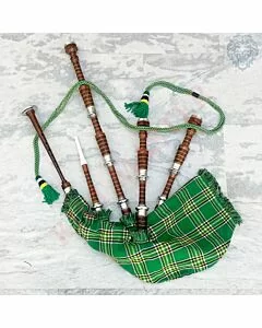 Irish National Tartan Scottish Bagpipe