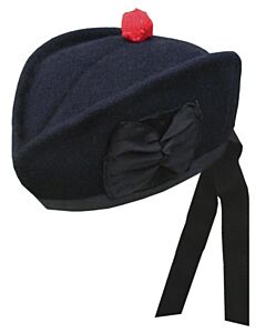 Feather Bonnet Hackle Hard Carrying Case Black Color/Scottish Bonnets Cap/Hat 
