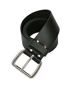 Black Leather Utility Kilt Belt