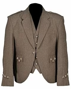 Brown Tweed Argyle Jacket