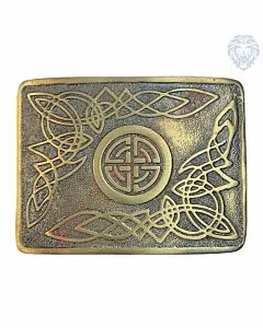 Celtic Swirl Kilt Belt Buckle Antique