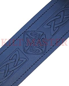 Celtic Embossed Leather Kilt Belt