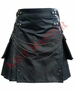 Fashion Leather Kilt