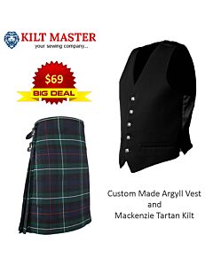 Mackenzie Tartan Kilt and Argyll Vest
