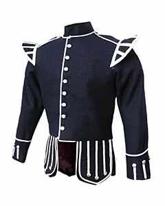 Navy Blue Doublet Pipe Band Jacket