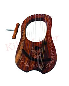 Rosewood 10 Strings Lyre Harp

