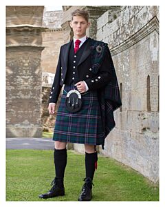 Scottish Homme Prince Charlie Veste Costume custom made Tartan 15PCS Kilt Outfit 