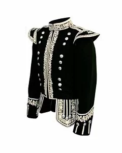 Silver Hand Embroidered Doublet Jacket