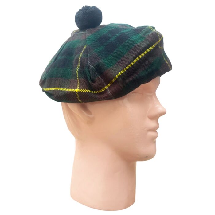 Tam O Shanter Hat - Scottish Buchanan Hunting Tartan Hat