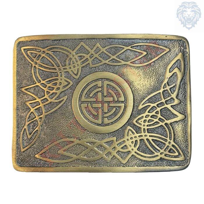 Celtic Swirl Kilt Belt Buckle Antique