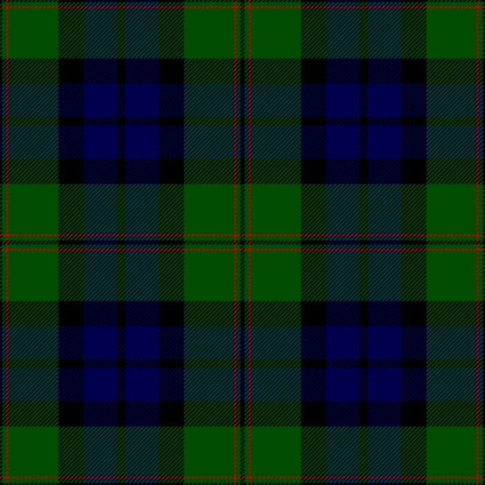 Clan Dundas tartan kilt