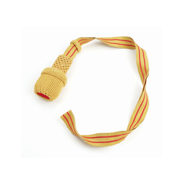 Golden Sword Knot with 2 Red Stripes