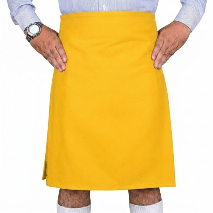 Premium Handmade Solid Yellow Wool Kilt