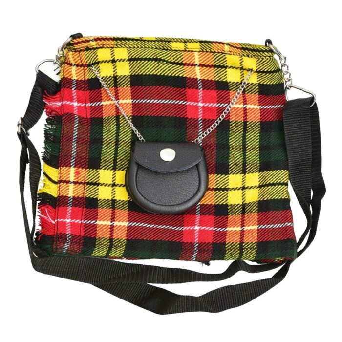 Scottish Buchanan Tartan Ladies Shoulder Bag Front