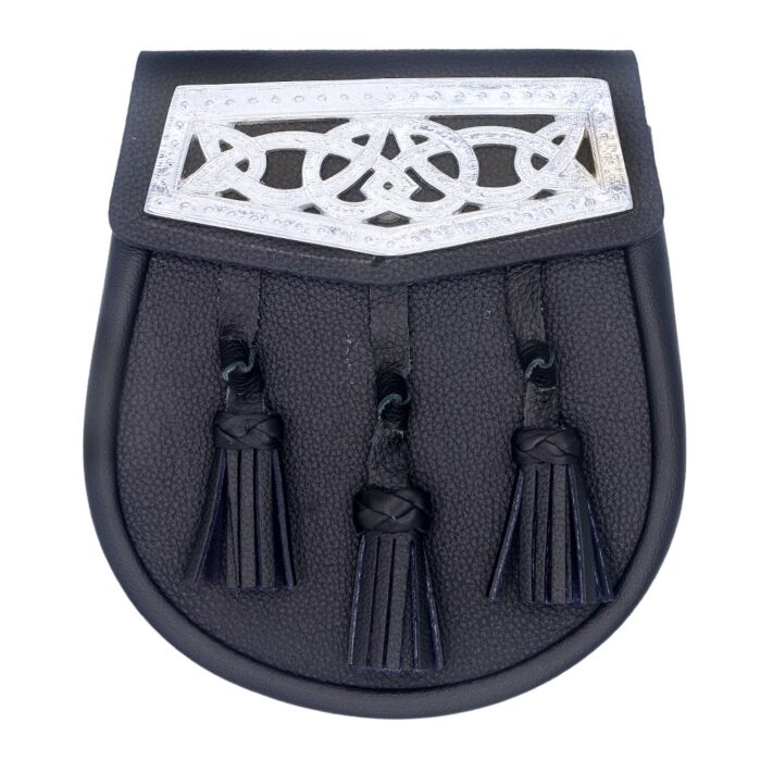 Scottish Men's Kilt Bag With Metal Plate Front