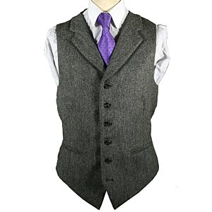 Blue Flecked Tweed  Waistcoat Vest  4 Kilts  SALE 2 Clear £29 WW106/3 