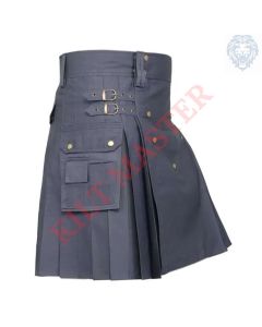 Modern Grey Utility Kilt