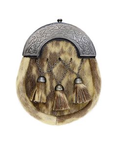 Antique Cantle Scottish Seal Skin Sporran 