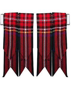 Black Stewart Tartan Flashes
