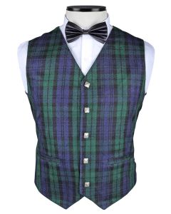 Black Watch Modern Tartan Vest Front