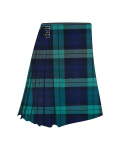 Black Watch Poly Viscose Tartan Kilt - Formal Style 8 Yard