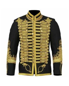 Black Wool  Hussar Doublet Jacket