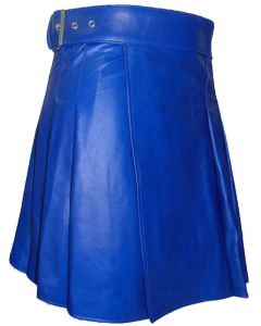 Blue Leather Kilt