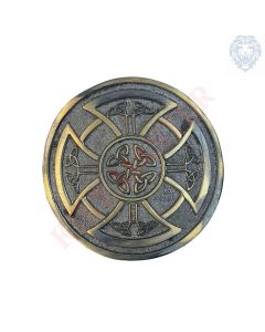 Round Celtic Knot Kilt Belt Buckle Antique
