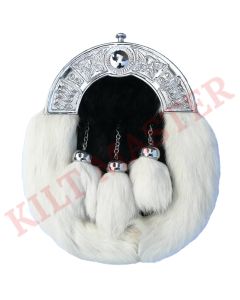 Best Celtic Cantle Rabbit Fur Sporran
