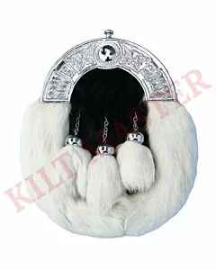 Best Celtic Cantle Rabbit Fur Sporran