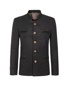  Charcoal Grey Bavarian Trachten Jacket