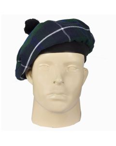 Clan Douglas Green Modern Tartan Tammy Hat Front
