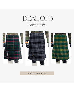 Deal of 3 Customize Tartan Kilt