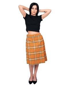 Espana Spanish Tartan Skirt Front