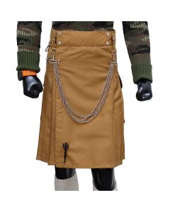 Fashion Khaaki Utility Kilt