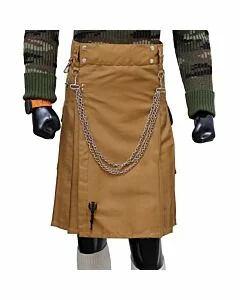 Fashion Khaaki Utility Kilt