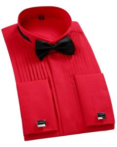 Formal Dress Wedding Shirt Red