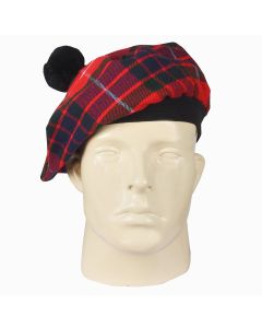 Fraser Red Modern Tartan Tammy Hat Front