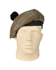 Fraser Weathered Tartan Tammy Hat Front