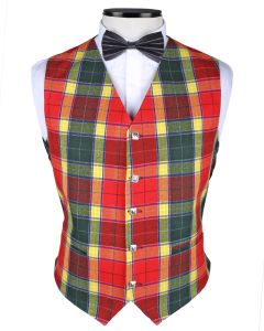 Gibbs Gibson Modern Tartan Vest Front