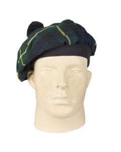 Gordon Clan Modern Tartan Tammy Hat Front