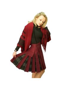 Grey Watch and Burgundy Hybrid Kilt
