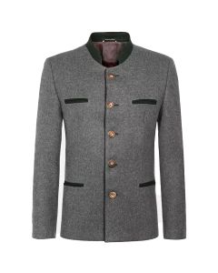 Grey German Bavarian Tyrol Loden Trachten Jacket 