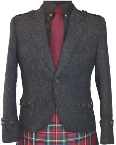 Grey Tweed Argyle Jacket