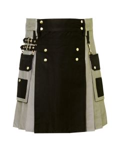 Hybrid Kilt Black and Grey